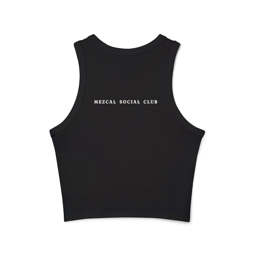 Cropped Black Graphic Tank
