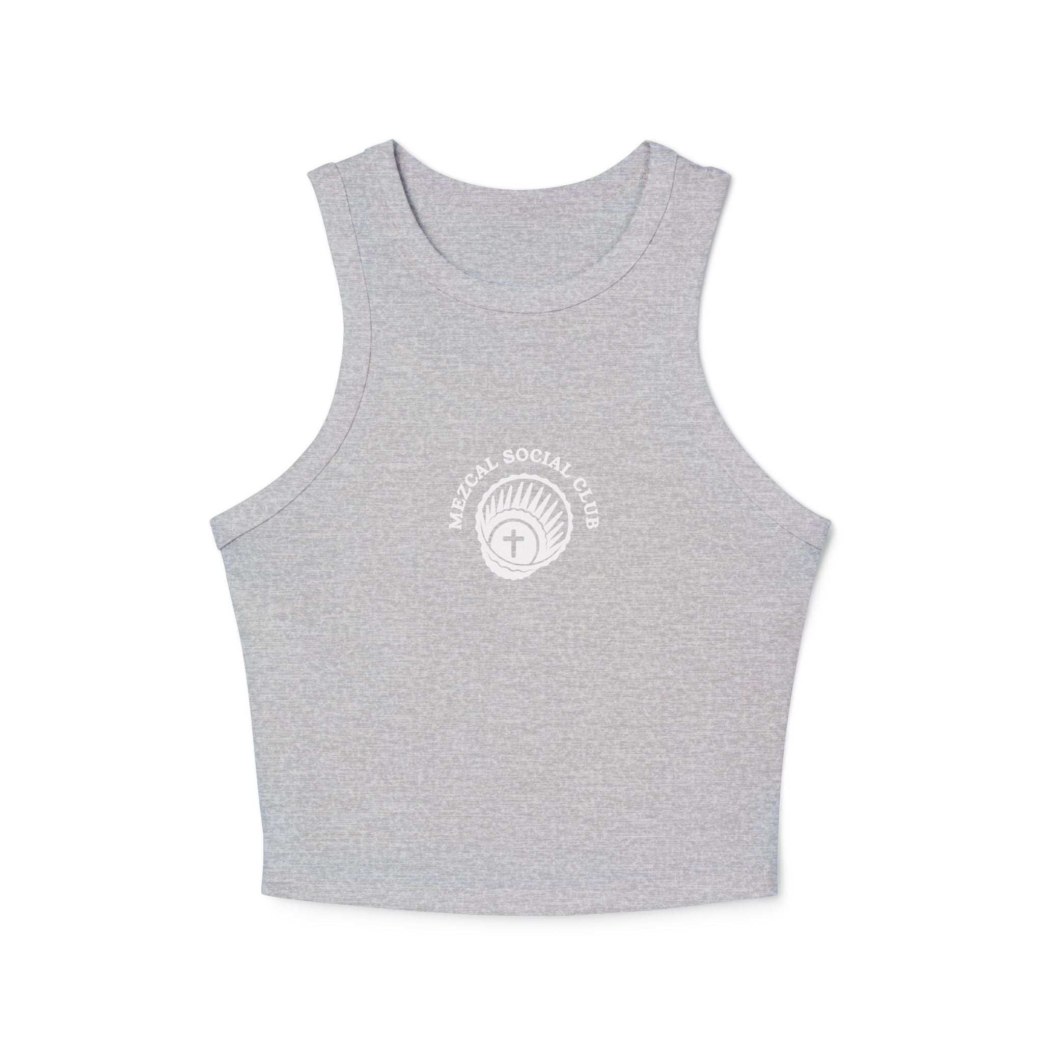 Cropped Black Graphic Tank