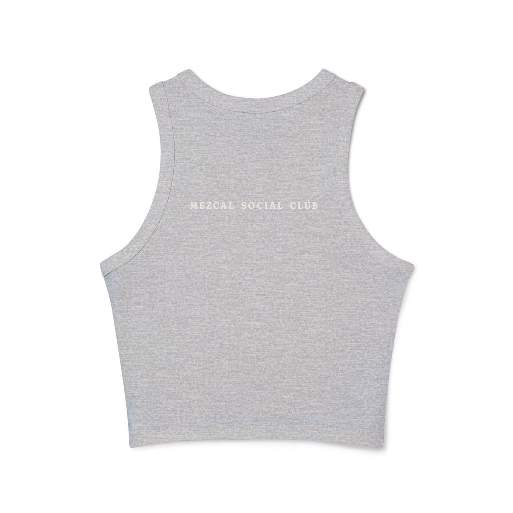 Cropped Black Graphic Tank